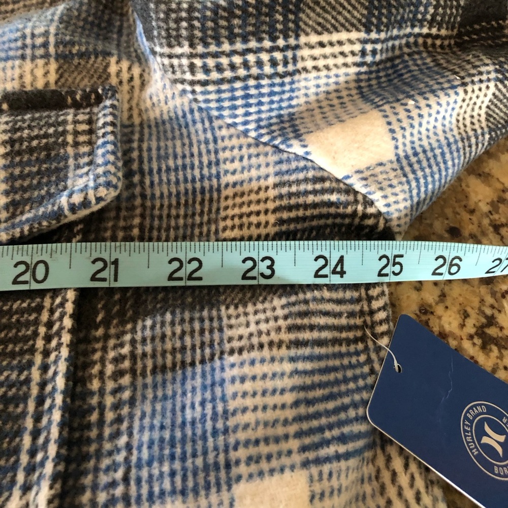 HURLEY women’s warm plaid jacket. Wilted lining. Sz XL NWT - Picture 8 of 12
